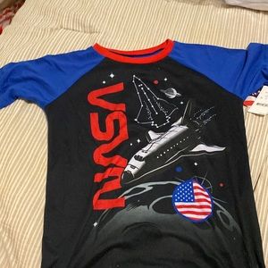 NASA Boys Large Pajama Shirt NWT